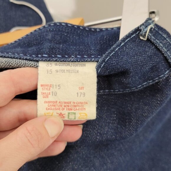 JTF Vintage Blue Dark Wash Denim 90s Jean Skirt Cotton Blend Pockets Belt Loops - Picture 4 of 13